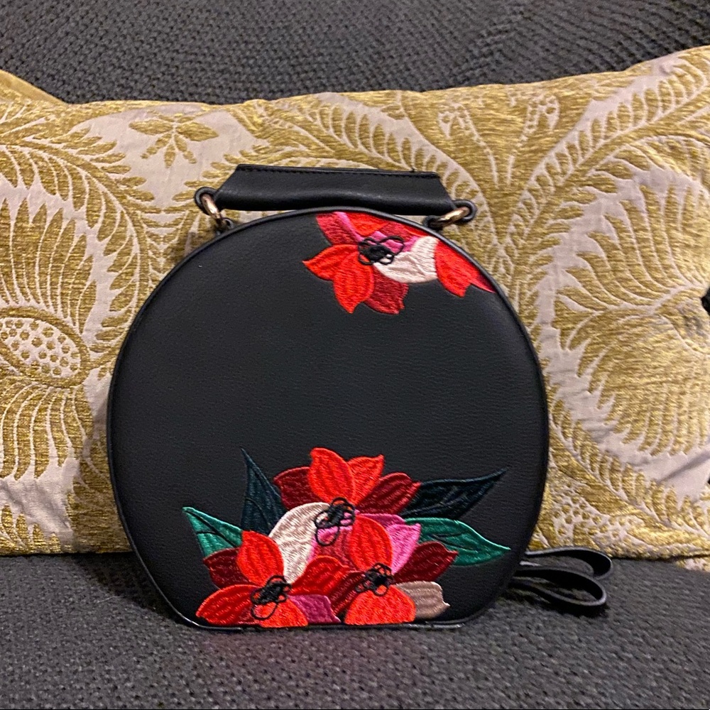 Zara round top handle bag